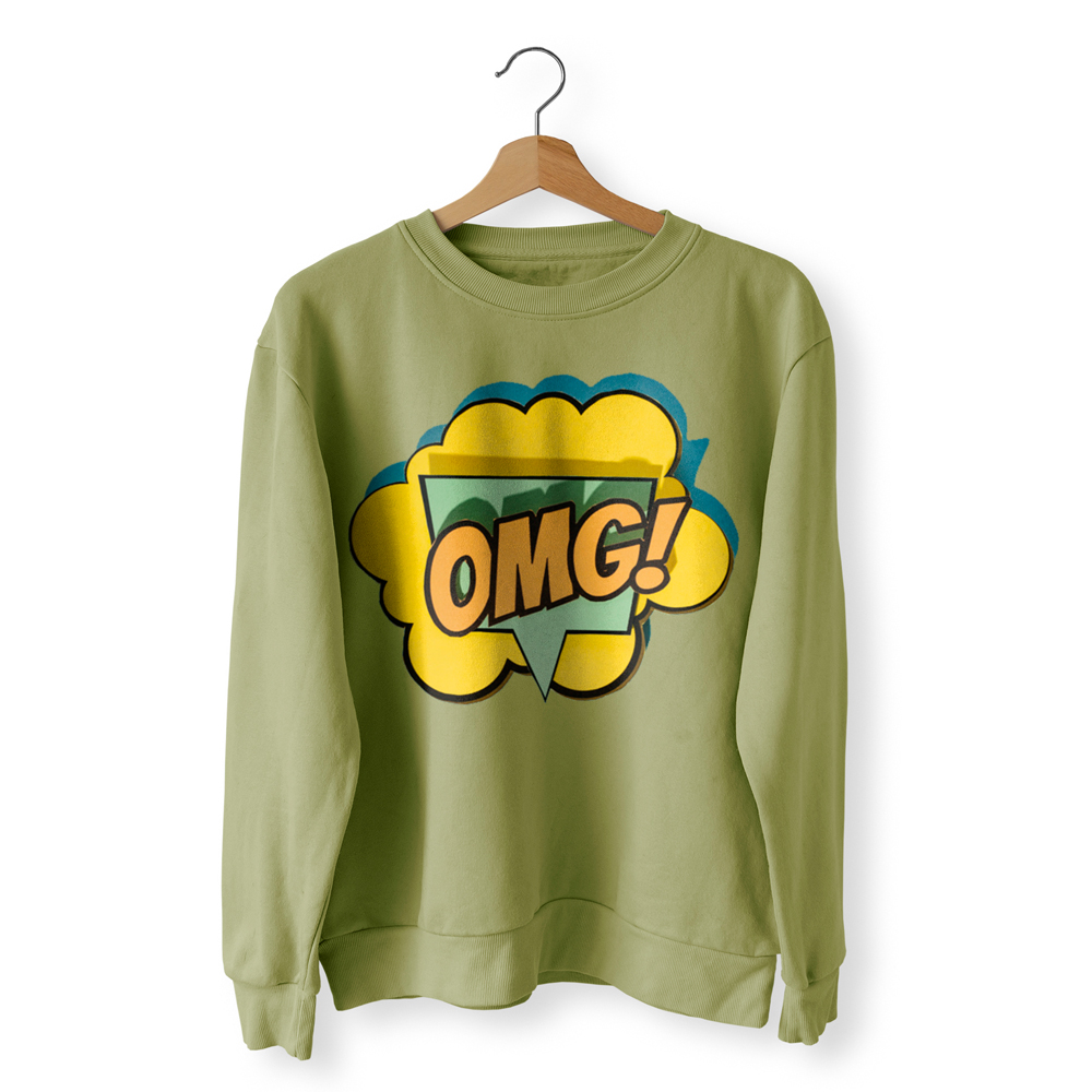 프린팅 라운드 긴팔티